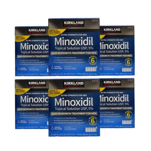 6 Caixas De Minoxidil Com 06un Cada