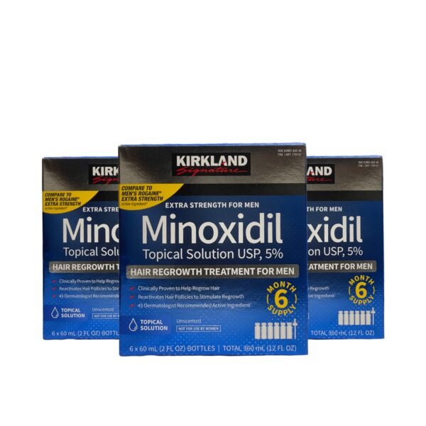 3 Caixas De Minoxidil Com 6un Cada